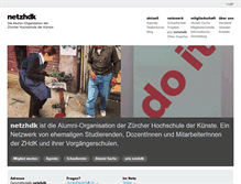 Tablet Screenshot of netzhdk.ch